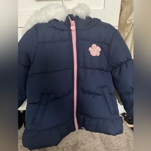 Carter's Navy Jacket with Pink Lining